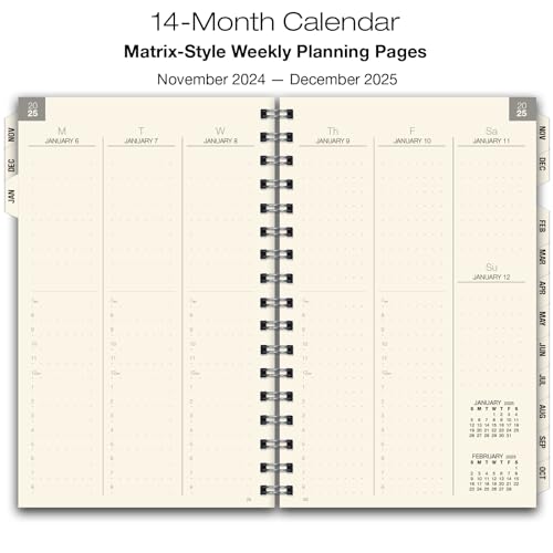 ESSENTIAL 2026 Monthly & Weekly Planner with Tabs