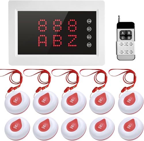Caregiver Pager System 1200+ft Nurse Call System with Buttons