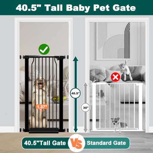 40.5" Extra Tall Pet Gate for Doorways