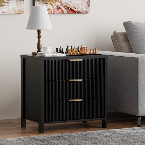 Mid Century Modern Bedside Table with Handles