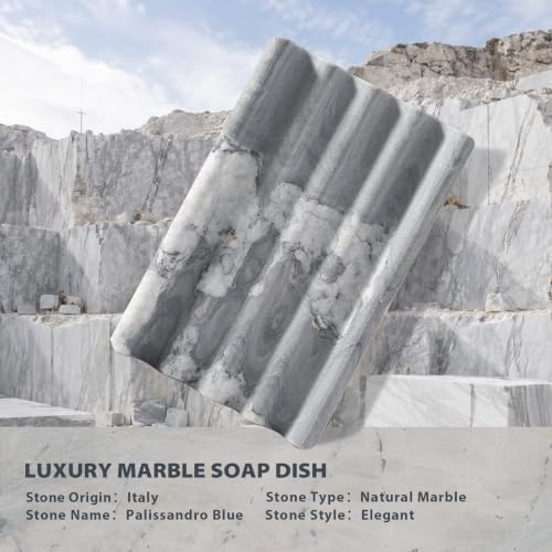 Natural Marble Soap Dish for Shower