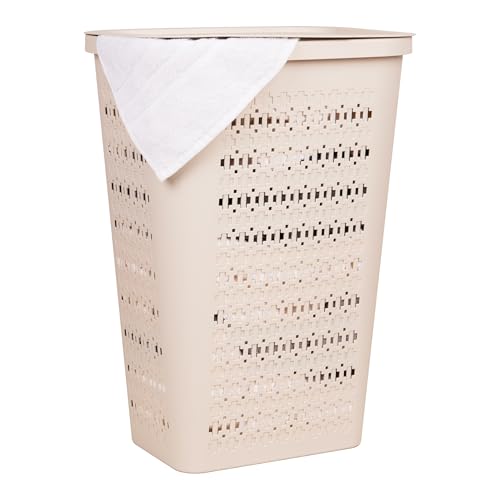 Slim Tapered Laundry Hamper with Lid