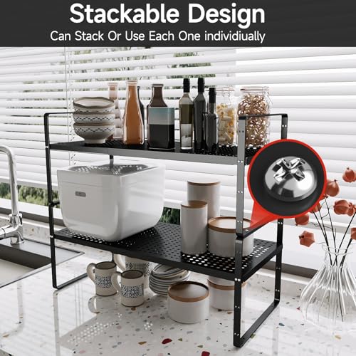 Expandable Cabinet Countertop Shelves