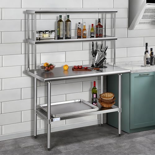 Hally Double Overshelf of Stainless Steel