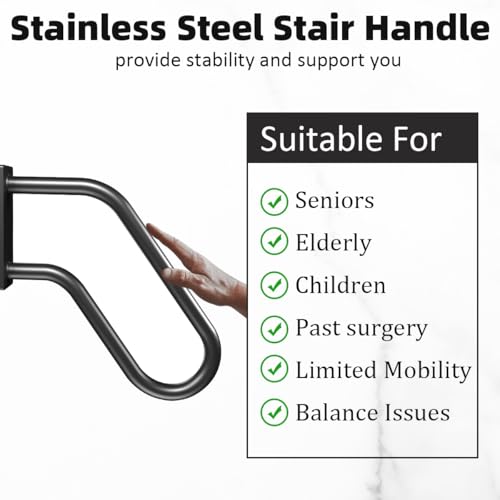 Handrails Wall Mount Stair Safety Handle Non