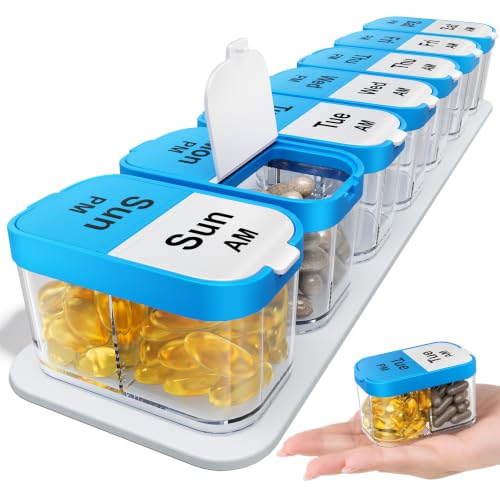 Extra Large Pill Organizer 2 Times A Day