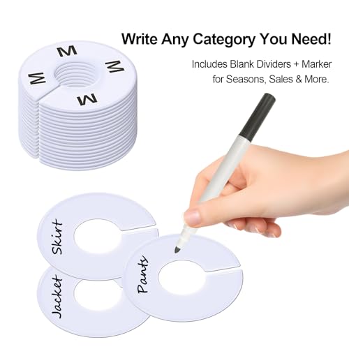 Clothing Rack Size Dividers