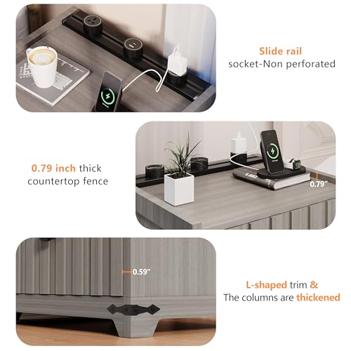 Night Stand with Charging Station