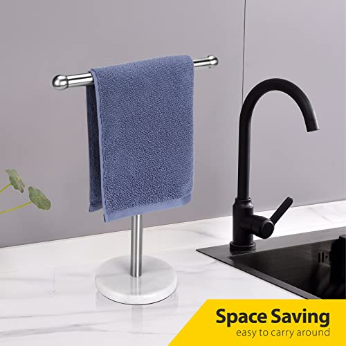 Hand Towel Holder Stand with Heavy Stainless Steel Base