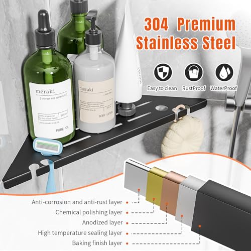 Heavy Duty Triangular Corner Shower Shelf