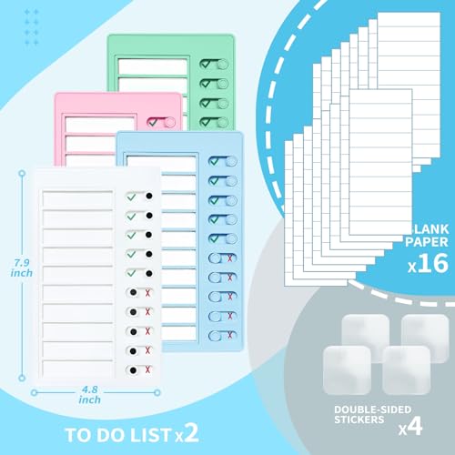 4 pcs Chore Chart for Kids Multiple Kids