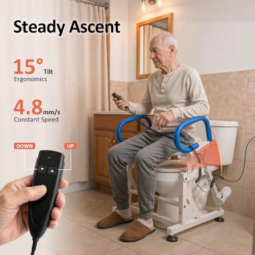 Electric Toilet Seat Lift with Handles