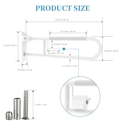Folding Bathroom Toilet Safety Rails