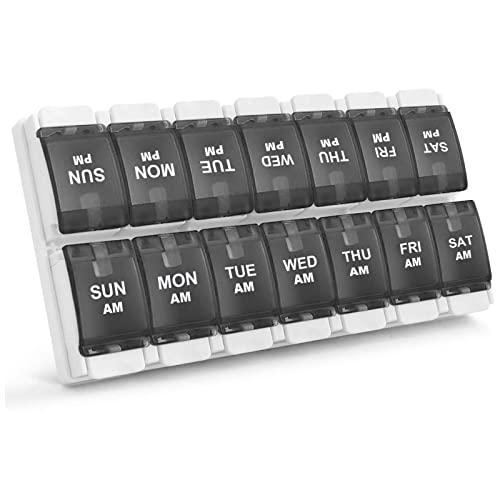 AM PM Weekly 7 Day Pill Organizer