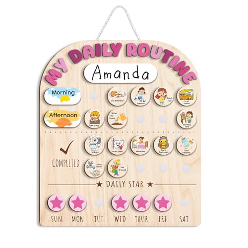 Personalized Wooden Chore Chart for Kids