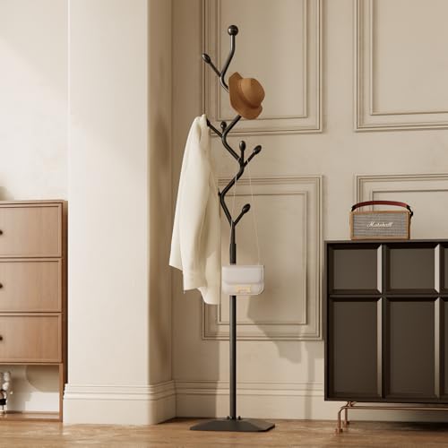 Tree shaped coat rack stand
