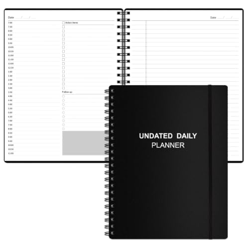 Undated Daily Planner A4 A5 3 Color