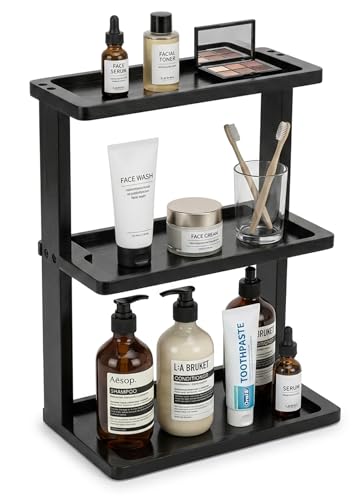 Bamboo Bathroom Counter Organizer