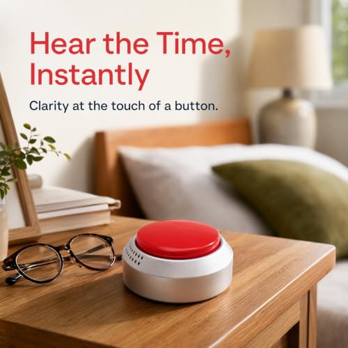 Recordable Voice Button with Large Red Push Button