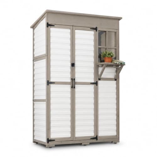 Wood Outdoor Storage Cabinet Weatherproof
