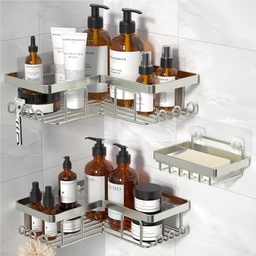 Corner Adhesive Shower Caddy