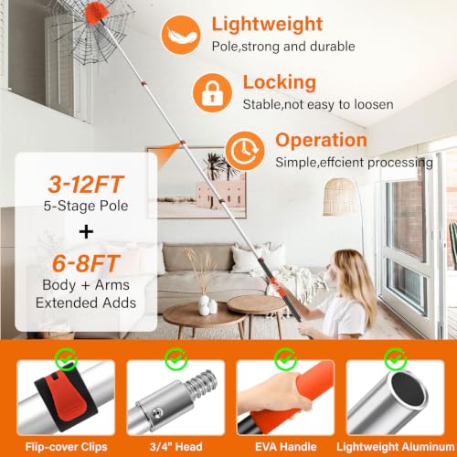 Reach Cobweb Duster with Extension Pole