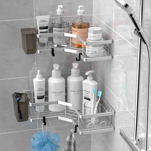 Corner Shower Caddy Organizer Shelf