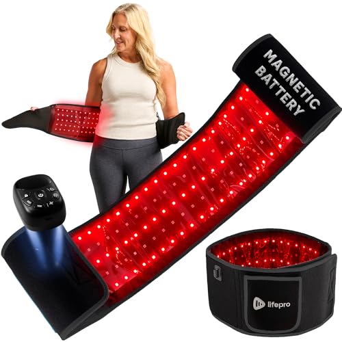 Allevared Pro Red Light Therapy Belt with Pulse Modes & Vibration