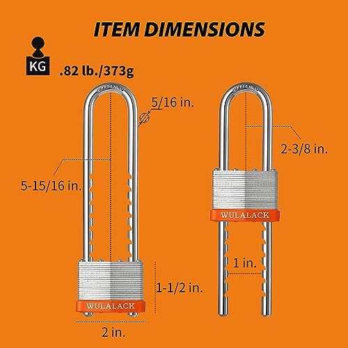 50mm Laminated Padlock with Long Shackle