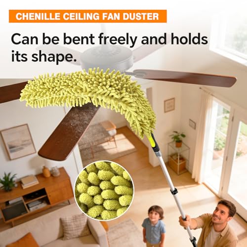 Cobweb Duster with Extension Pole for Cleaning
