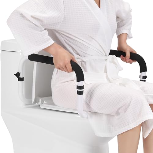Toilet Safety Rail for Seniors Supports 350lbs