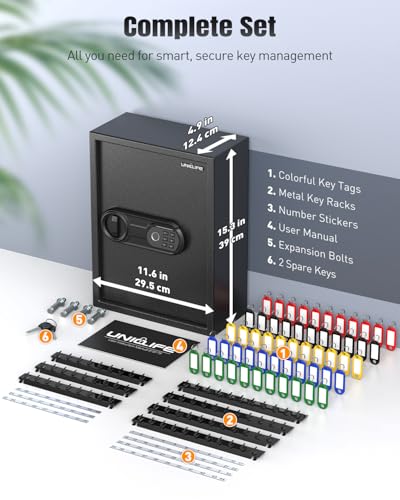 70 71 Position Key Cabinet with Combination & Key Lock and Fingerprint Key Cabinet with Anti