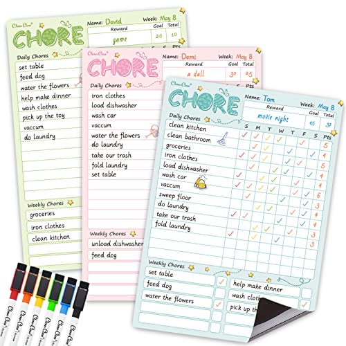 Magnetic Dry Erase Chore Chart