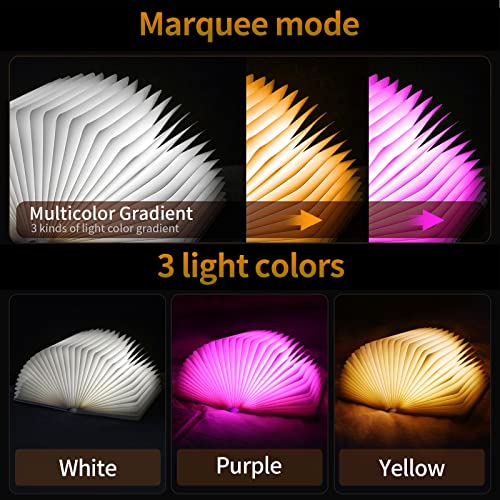 Decorative LED Book Light with Embossed Design