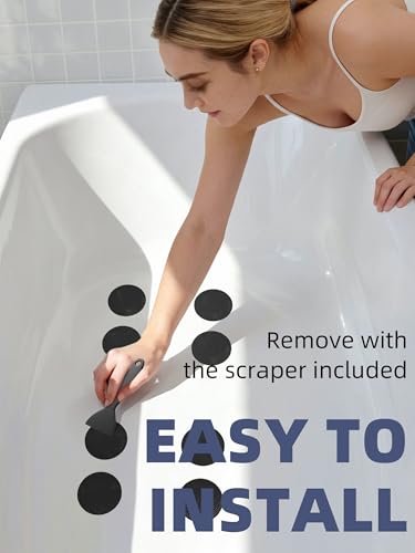 Round Non Slip Bathtub Stickers with Scraper