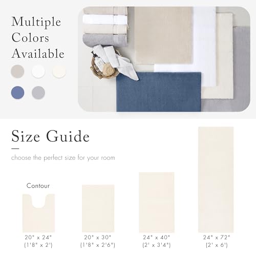 Signature Marshmallow Bathroom Rug Non Slip
