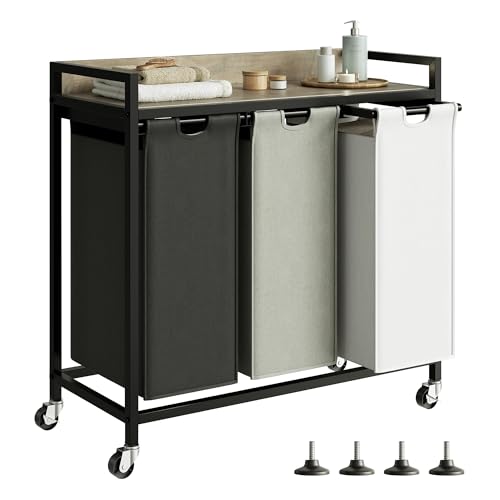 Laundry Hampers with Shelf and Pull