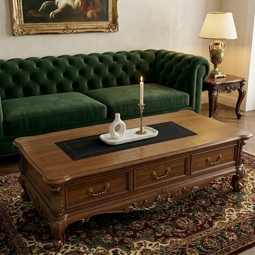100% Pure Linen Classic Hemstitch Table Runner
