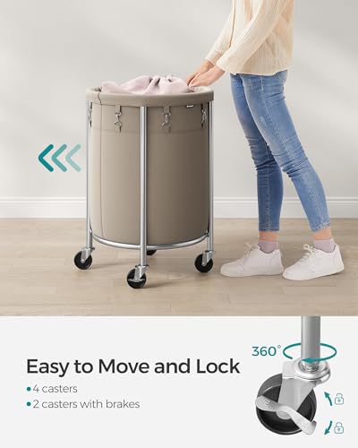 Laundry Basket with Wheels