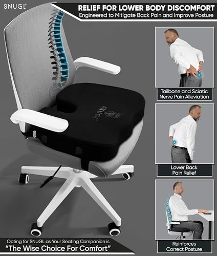 Seat Cushion for Tailbone & Back Pain Relief