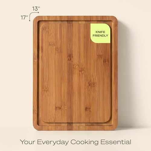 Wooden Cutting Boards for Kitchen Meal Prep & Serving