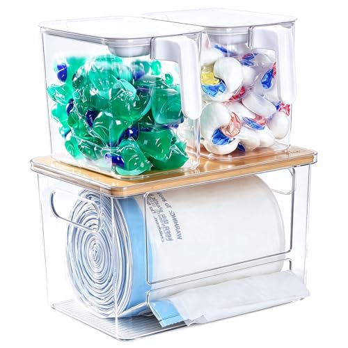 5 in 1 Trash Bag Holder Dispenser Kitchen Under Sink Organizer
