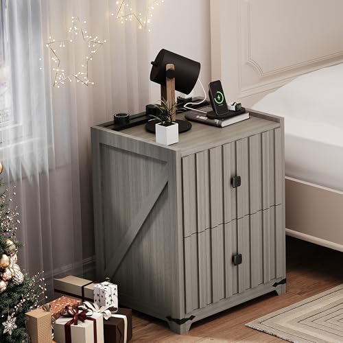 Night Stand with Charging Station