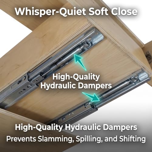 Pull Out Drawer Organizer Soft Close Sliding Shelf for Kitchen Cabinets