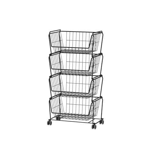 Stackable Metal Storage Carts