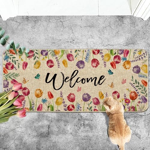 Welcome Spring Door Mat