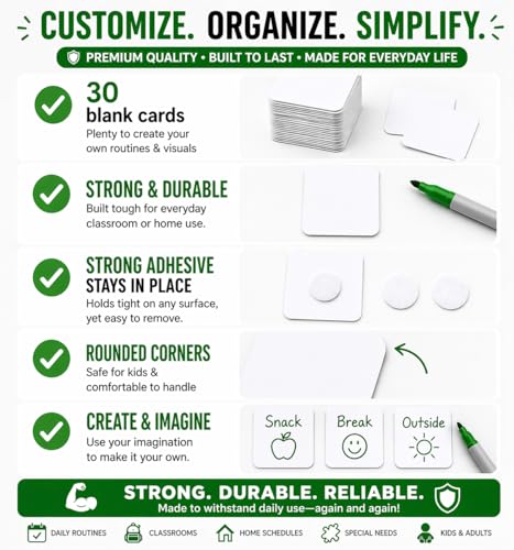 Small 1.5"x1.5" Loose Visual Picture Cards
