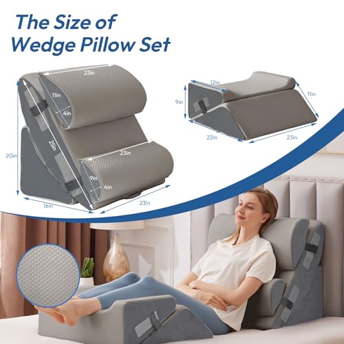 6pcs Orthopedic Bed Wedge Pillow Set