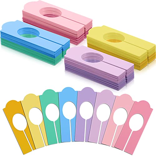 64 Pcs Closet Dividers Hanging Clothes Clothing Rack