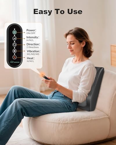 Shiatsu Back Massager with Heat Vibration